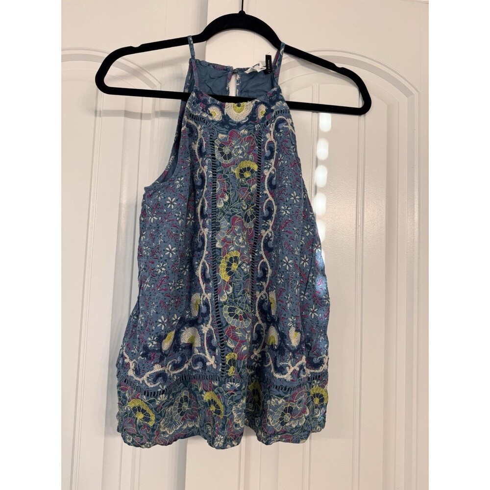 Anthropologie Akemi + Kin Melina Floral Embroidered Top Size 6 STUNNING